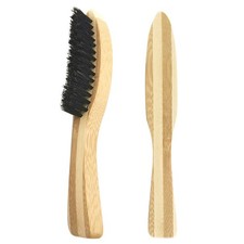 Portable Wooden Handle Beard Brush Practical Beard Cleaning Brush for Home Salon