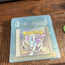 Pokemon Crystal Version Authentic Nintendo Gameboy, Tested; OLD BATTERY