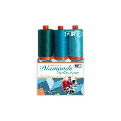 AURIFIL Diamonds Collection, Amanda Murphy Set 1, 50wt 3 Large Spools AM50DC3