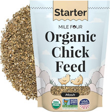 Organic Chicken Feed   Starter Chick Mash, Non-Gmo, USA Grown, 21 Protein, Corn