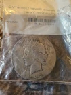 1923 Silver Peace Dollar 90% Fine Silver VG- XF in clear APMEX bag