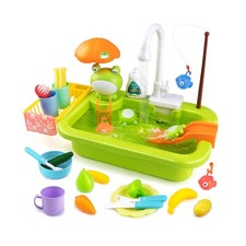 Play Sink with Running Water,Kids Sink Toy with Automatic Water Cyc... Fast Ship