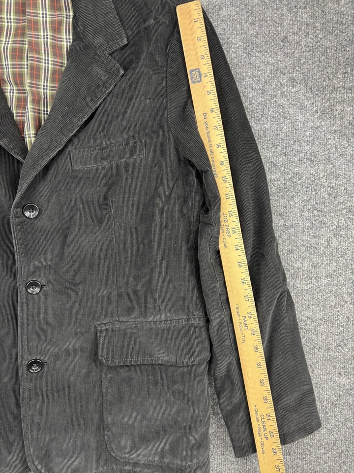 Chaqueta Blazer Eddie Bauer Para Hombres 44 Pana Forrada a Cuadros Clásica Bolsillo Informal Foto 3 de 4