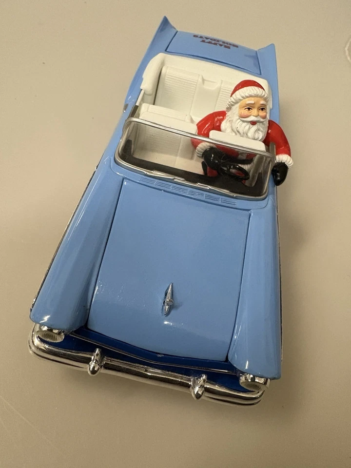 57 FORD FAIRLANE WITH SANTA CLAUS LIBERTY CLASSICS DIECAST 1:25 AMOCO RED CROWN - Image 3 of 4