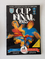 Everton v Manchester United - 1985 FA Cup Final (18/5/85) programme