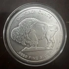 1 Troy Ounce .9999 FINE SILVER ROUND • Buffalo & Indian Head • Acrylic Case