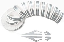 Pinstripe Tape for Cars - DIY Vinyl Grey Pin Striping Decals, 385 0.47 grey