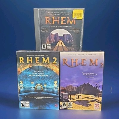 3 Rhem 1, 2, & 3 Intrigue Mystery Adventure Got Game PC Mac CD 3D Mind Puzzle