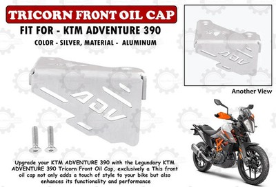 Silver Tricorn Front Oil ''Resorvoir Cap Guard Fit For KTM Adventure 390''
