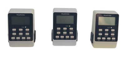 x3 Nearpow T19S Dual Digital Timer, 2 Independently-controlled Outlets 15A/1800W