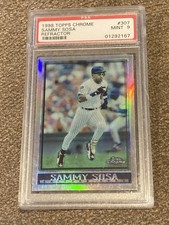 1998 TOPPS CHROME REFRACTOR #307 SAMMY SOSA PSA 9 Cubs