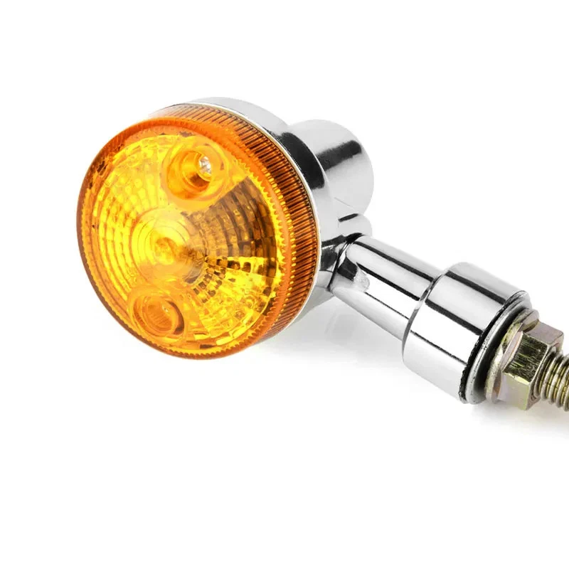 4PCS Front Rear Motorcycle Turn Signal Lights Lamp Amber for Honda Yamaha Suzuki — 第 4/4 张图片