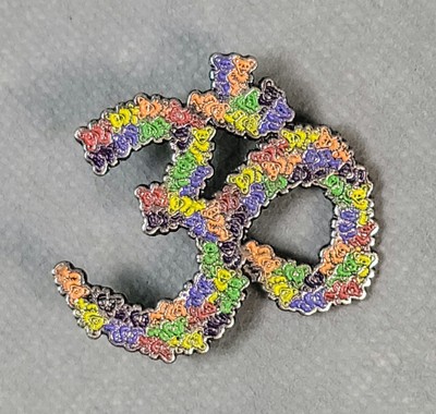 OM AUM GREATFUL DEAD Dancing Bears PINBACK Pin