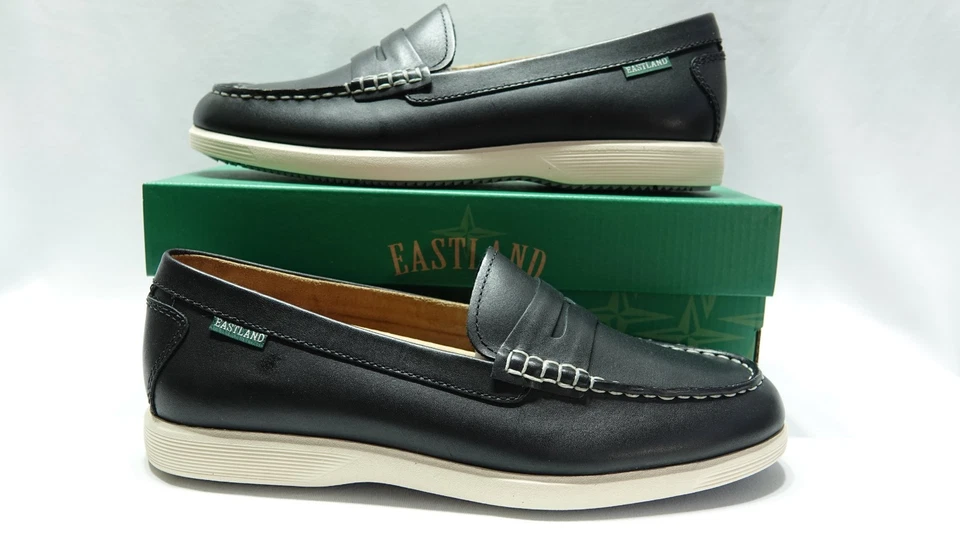 Sapato plano feminino Eastland edição 1955 Baldwin preto: 11 B - Médio, couro - Imagem 2 de 4