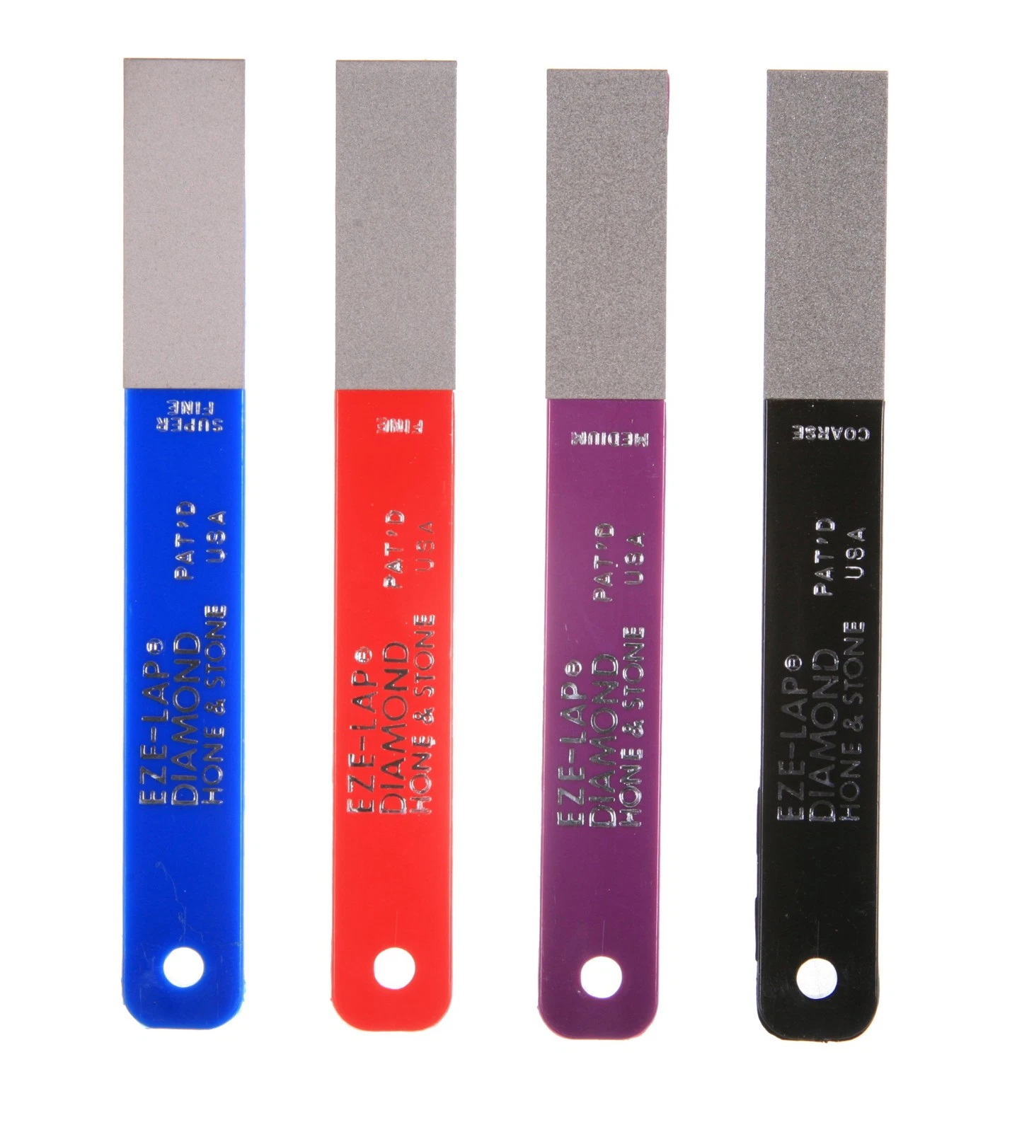 EZE LAP Diamond Knife Sharpener Set 250 to 1200 Grit Durable Tools Made in USA