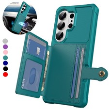 Magnetic Rugged Flip Wallet Case CoverFor Samsung Galaxy S26 Ultra S26+ S25