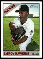 LaTroy Hawkins 2015 Topps Heritage #239 Colorado Rockies 26445 Baseball Card