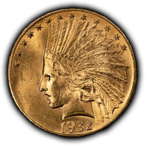 1932 G$10 Indian Head Gold Eagle - BU - SKU-G6279