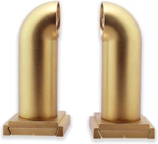 BlastHome Luxury French Return Room Darkening Brackets - Brushed Gold