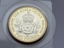 2024 GIBRALTAR GREAT BRITISH PUB SIGNS - ROSE AND CROWN -  TWO 2 POUND COIN BU