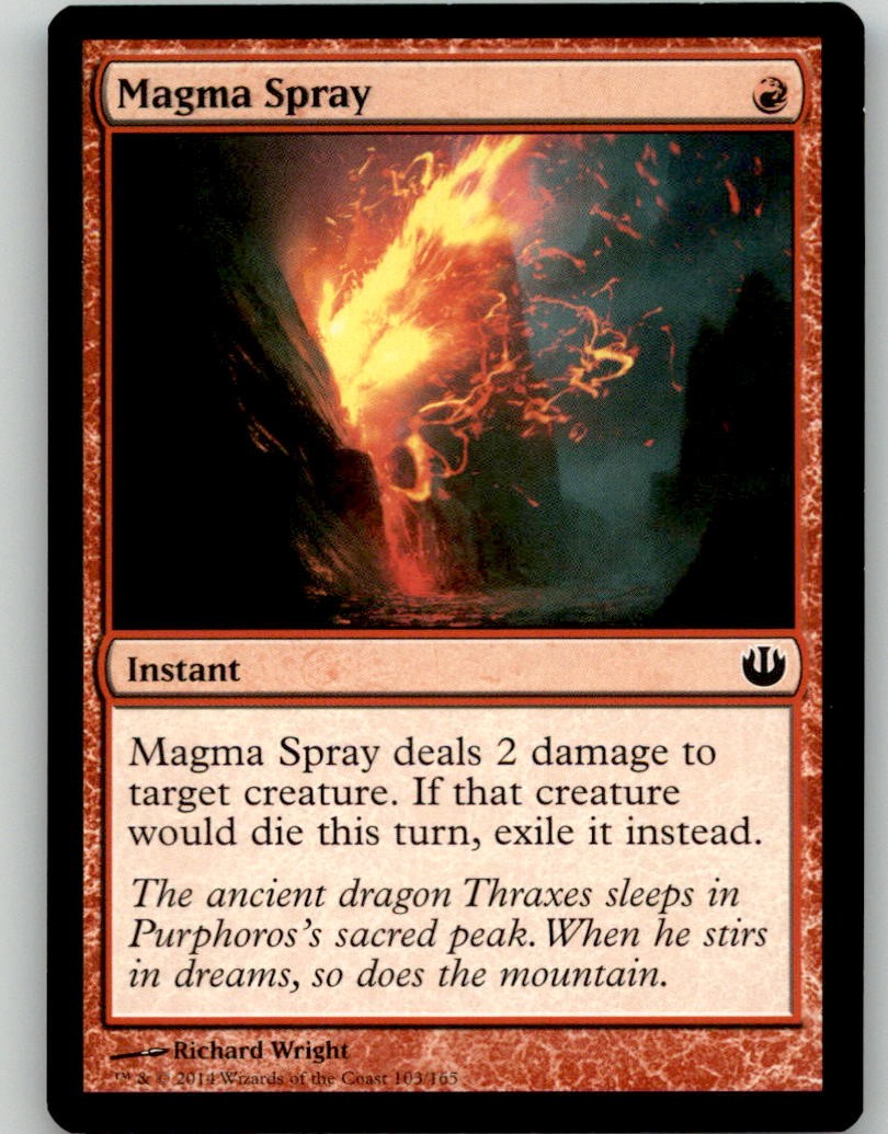 Magma Spray 103 Common Journey Into Nyx MTG Lightly Played