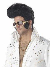 Rock N Roll Black Adult Costume Wig