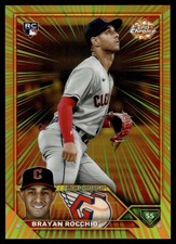 2023 Topps Chrome Update BRAYAN ROCCHIO RADIATING ROOKIES RR-29 GUARDIANS RC