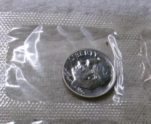 1957 P Silver Proof Roosevelt Dime 10 Cents Proof Cello