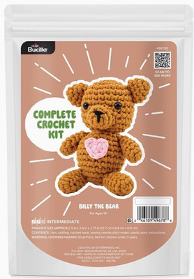 Billy the Bear | Bucilla Amigurumi Crochet Kit 49678E
