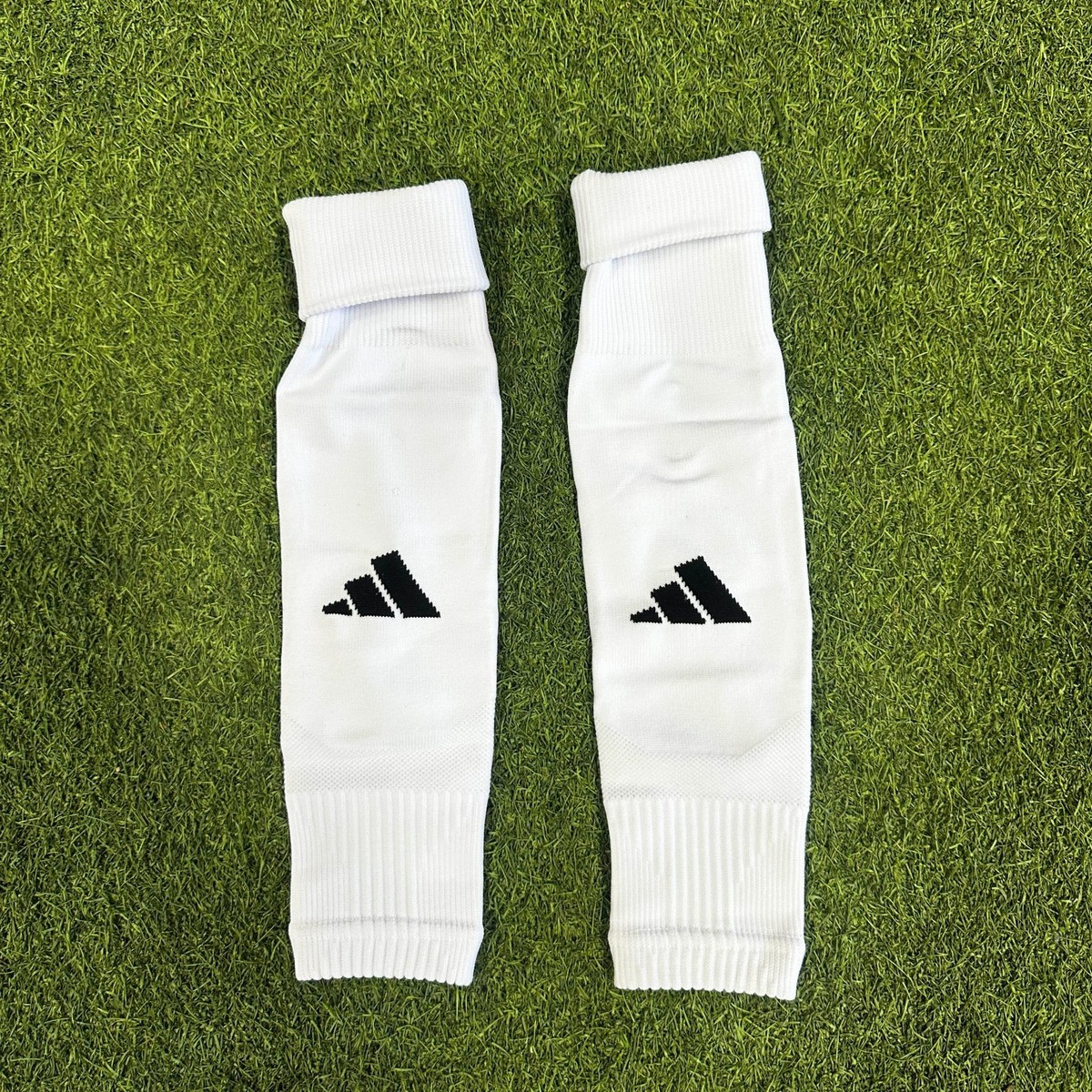 adidas Soccer Pre-Cut Shin Guard Socks Sleeve (White) | eBay