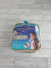 The Sleep Styler Heat Free Hair Rollers Large Blue 8 6 In Curlers Overnight