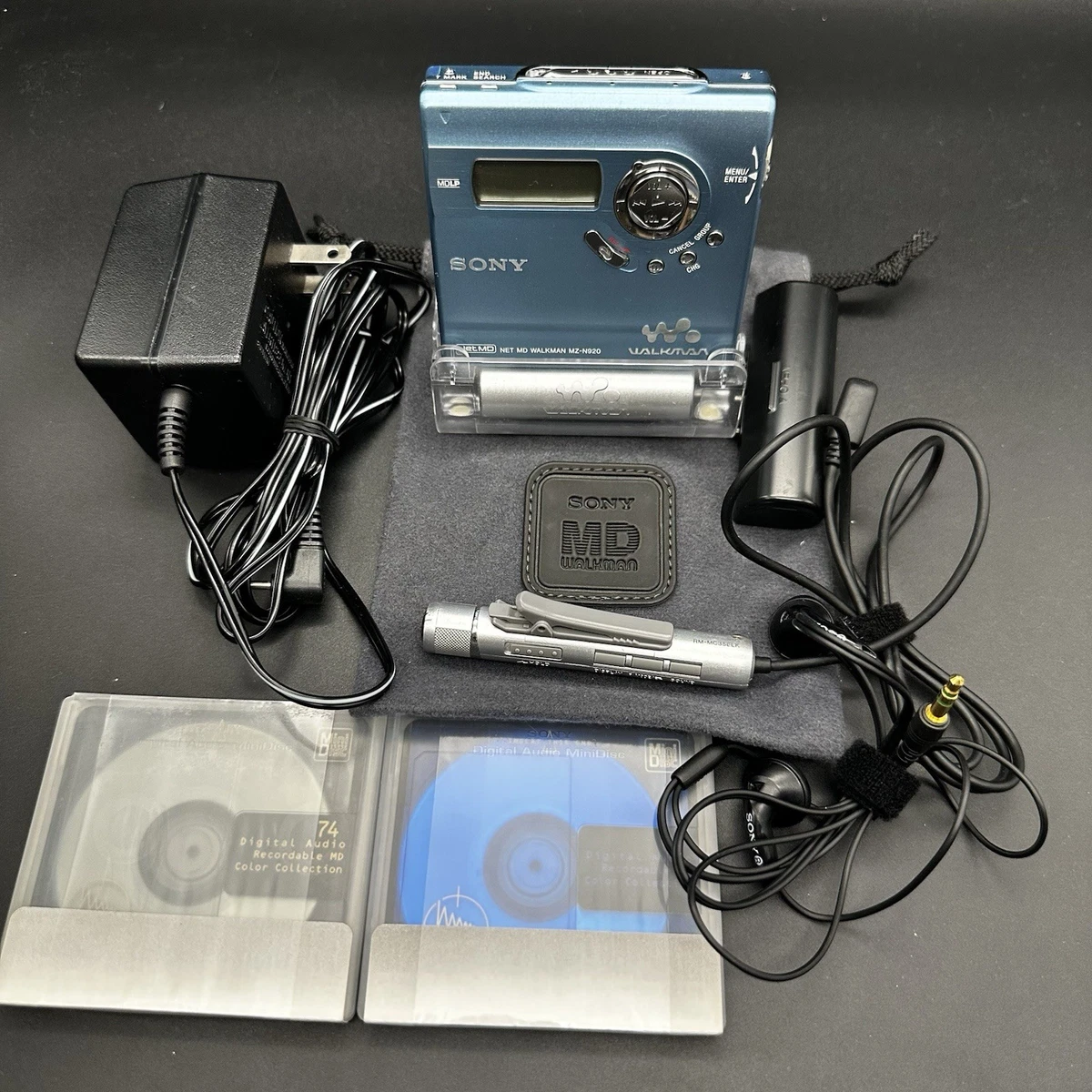 SONY ポータブルミニディスクレコーダー Sony Blue Personal MiniDisc Recorders for sale | eBay