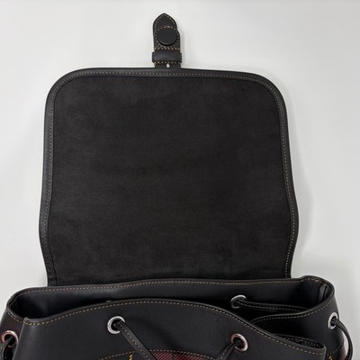 COACH Frankie Backpack CG207 Heritage-Inspired Red Plaid  display picture 3