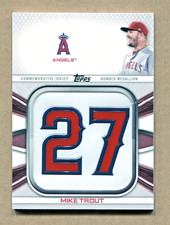 2022 Topps Mike Trout Player Jersey Number Medallion Commemorative #JNM-MT
