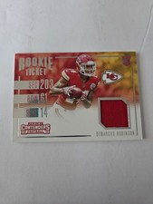 Panini 2016 Contenders Rookie Ticket Demarcus Robinson Chiefs #36 Football Card. rookie card picture