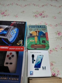 Handheld Game Console Lot Retro Electronic Games Accessories Bundle See Photo