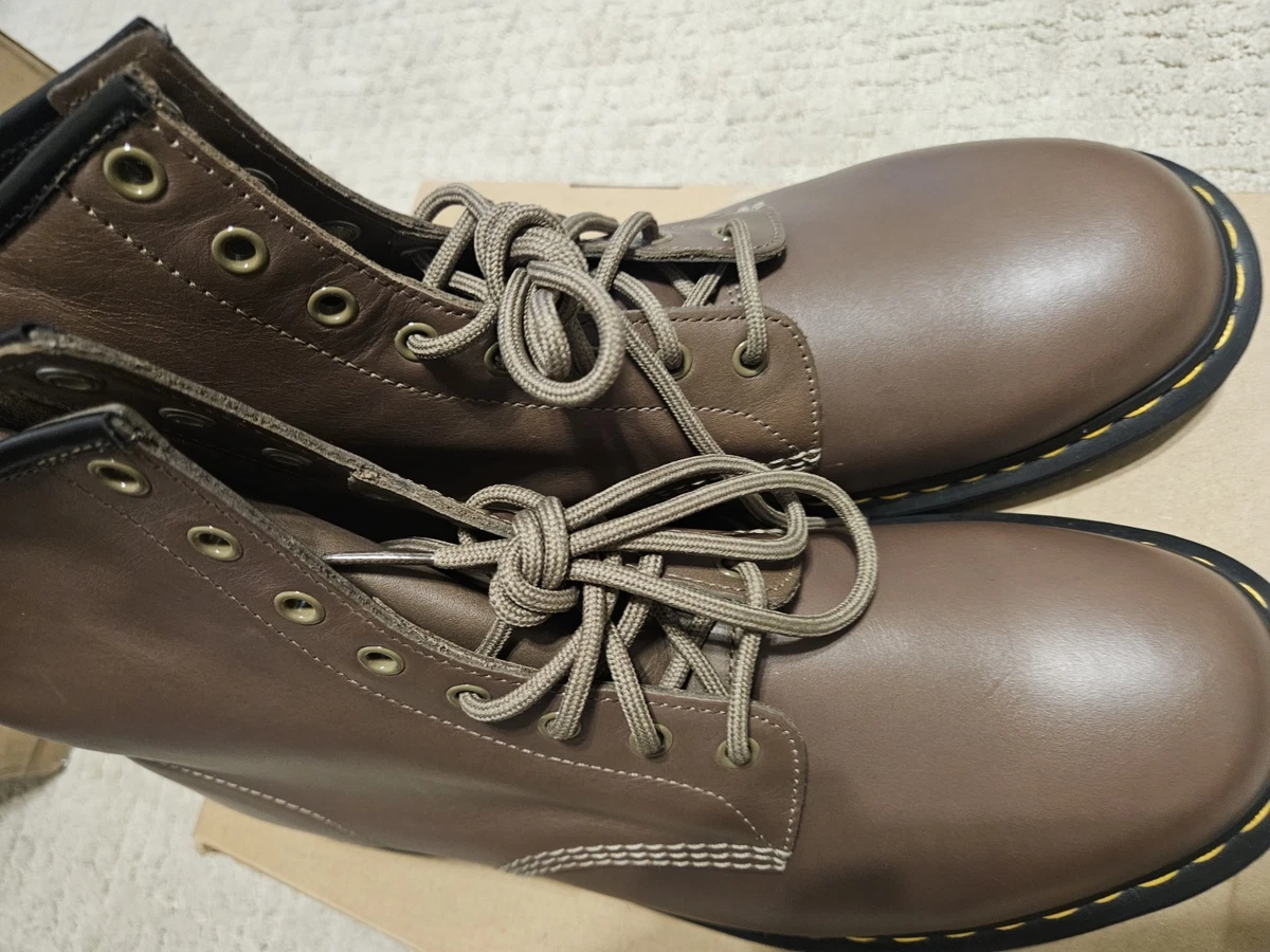 Rare Vintage Discontinued Dr. Martens Chelsea Boot 8B91 Waxed Brown Mens 12 Us Dr. Martens Chelsea Brown Boots for Men for Sale - Shop New  main image 3