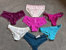 Victorias Secret Panty Large Lot Of 7 Cheeky/Hiphugger