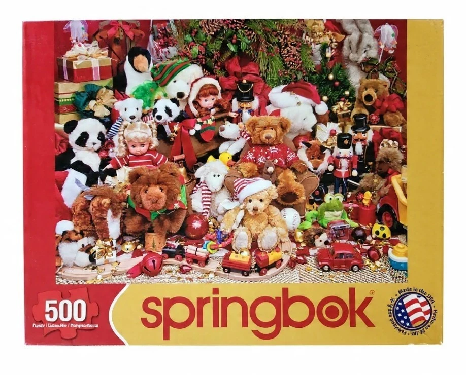 Puzzle Lovers Holiday Themed 3 Pack 500 Piece Springbok Used Once Each Bagged - Image 2 of 4