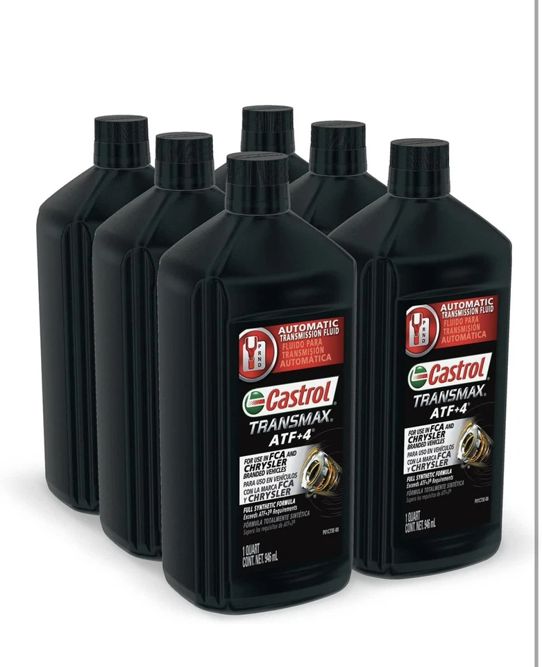 Castrol Transmax ATF+4 Automatic Transmission Fluid, 1 Quart, Pack of 6, New - Image 2 of 4
