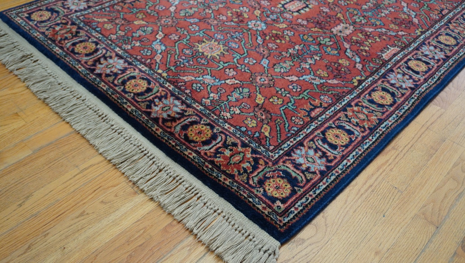 Authentic Karastan 4'3" x 6' Serapii # 700- 729 Wool Pile American Rug Excellent