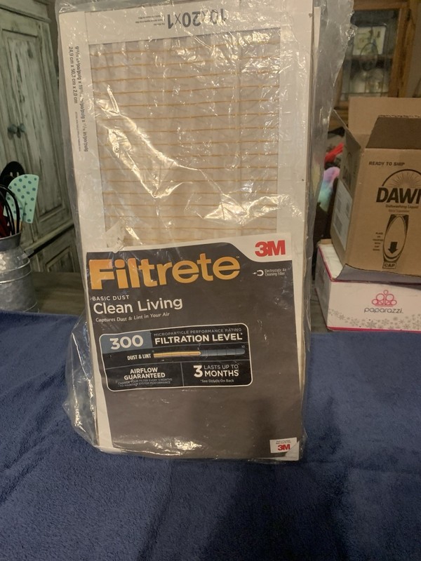 3M FILTRETE Clean Living Basic Dust Filter MPR 300 10 x 20 x 1 (6/Pk) Brand New