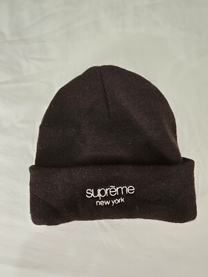 FW20 Supreme Radar beanie Black | eBay UK