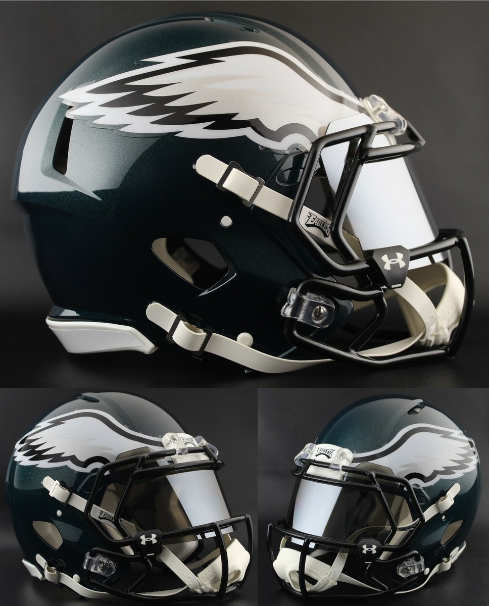 cool eagle helmets football Philadelphia Eagles Riddell SpeedFlex Helmet Green Gridiron, Inc The Philadelphia Eagles Riddell Speed Authentic Helmet is made for the true Eagles fan Philadelphia Eagles MIDNIGHTGREEN Speed Deluxe