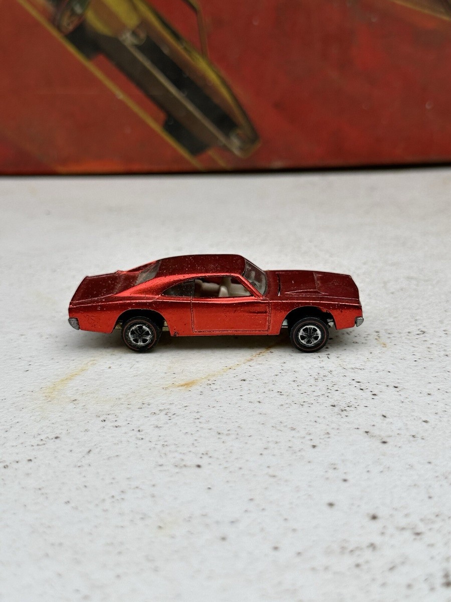ミニカー Hot Wheels Redline Custom charger Hot Wheels REDLINE 69 CUSTOM DODGE CHARGER - Red with White