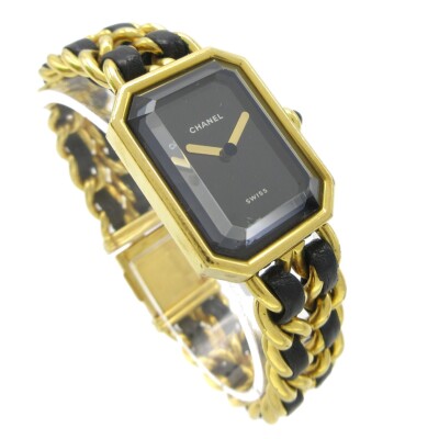 Chanel Premiere M.H.40509 #M Ladies Quartz Watch PLAQUE OR G 20M 87788