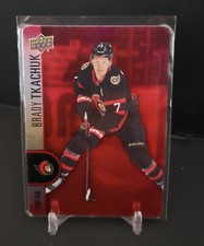 22/23 2022 UD UPPER DECK TIM HORTONS HOCKEY RED DIE CUT BRADY TKACHUK #DC-9