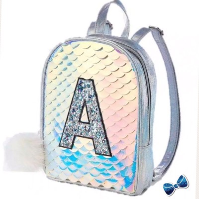 mermaid initial backpack