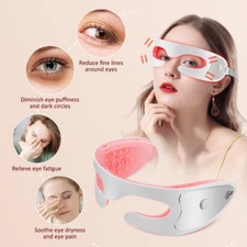 3D Eye Massager with Red Light Therapy For Dark Circles Eye Bags and Puffiness