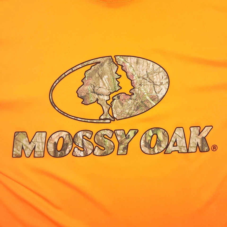 Рубашка мужская Mossy Oak средний размер оранжевая Staghorn Creek короткий рукав камуфляжный логотип для улицы - Изображение 4 из 4